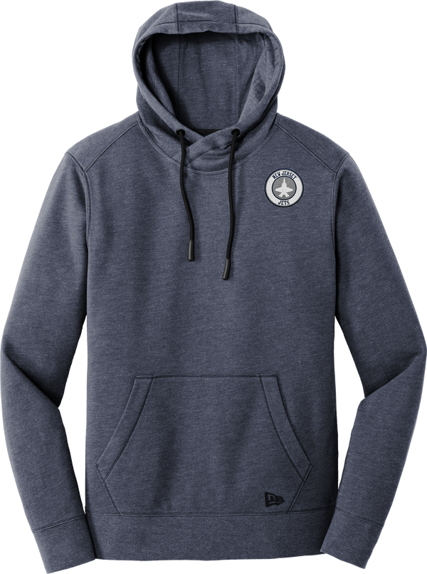 NJ Jets New Era Tri-Blend Fleece Pullover Hoodie