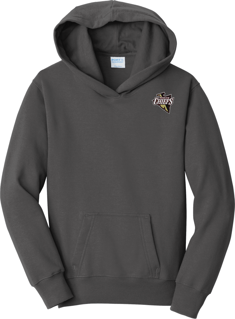 Mercer Chiefs Youth Fan Favorite Fleece Pullover Hooded Sweatshirt