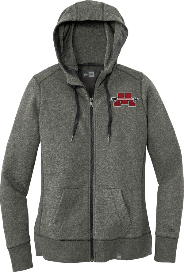 Mercer Arrows New Era Ladies French Terry Full-Zip Hoodie