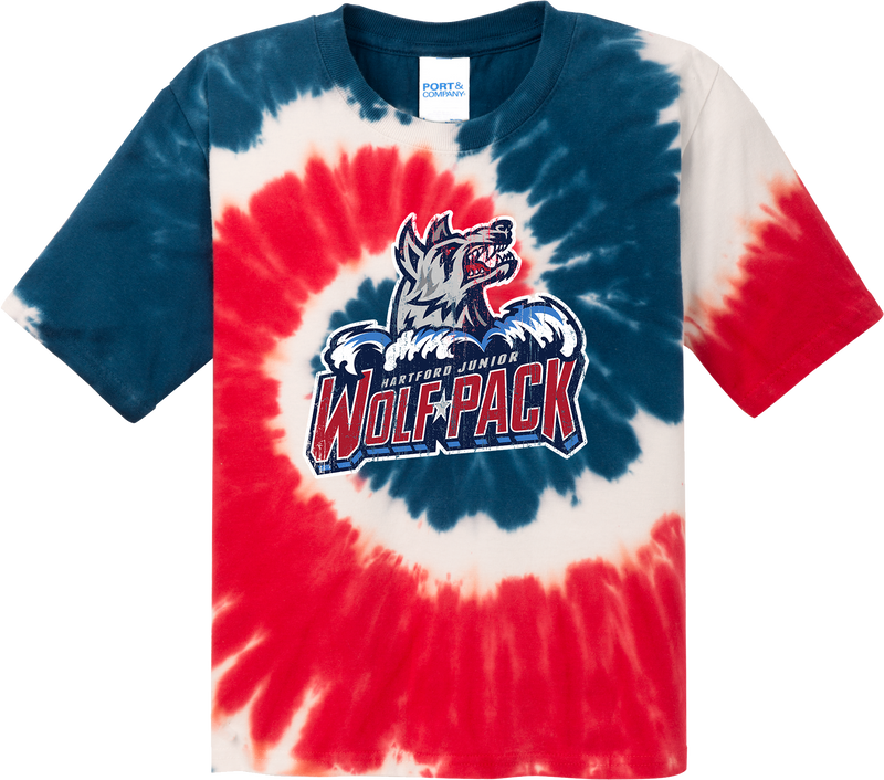 Hartford Jr. Wolfpack Youth Tie-Dye Tee