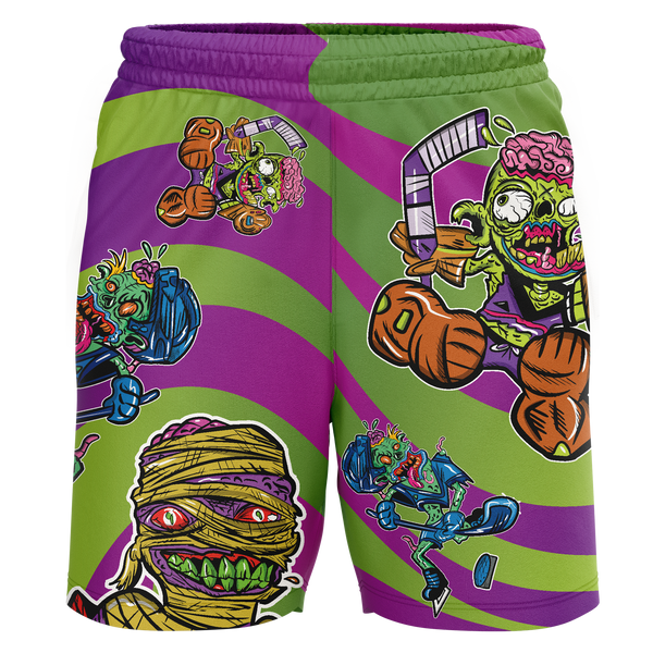 Palmyra Black Knights Zombie Youth Workout Wear Shorts