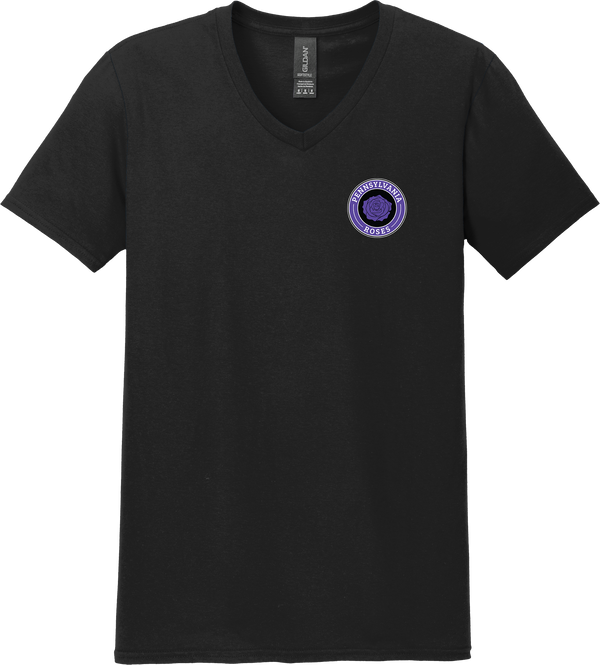 PA Roses Softstyle V-Neck T-Shirt