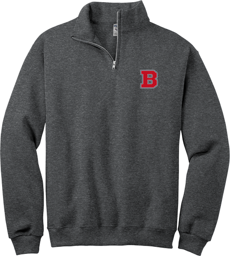 CT Bobcats NuBlend 1/4-Zip Cadet Collar Sweatshirt