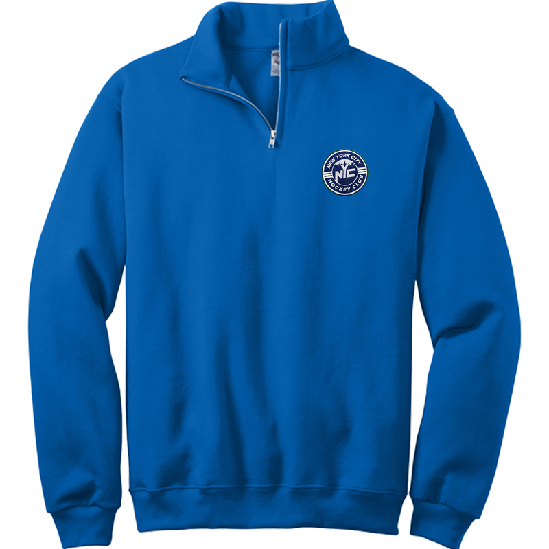 NYC Hockey Club NuBlend 1/4-Zip Cadet Collar Sweatshirt