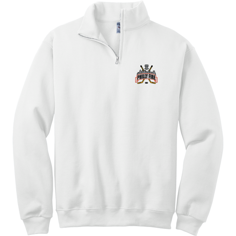 Philly Fire NuBlend 1/4-Zip Cadet Collar Sweatshirt