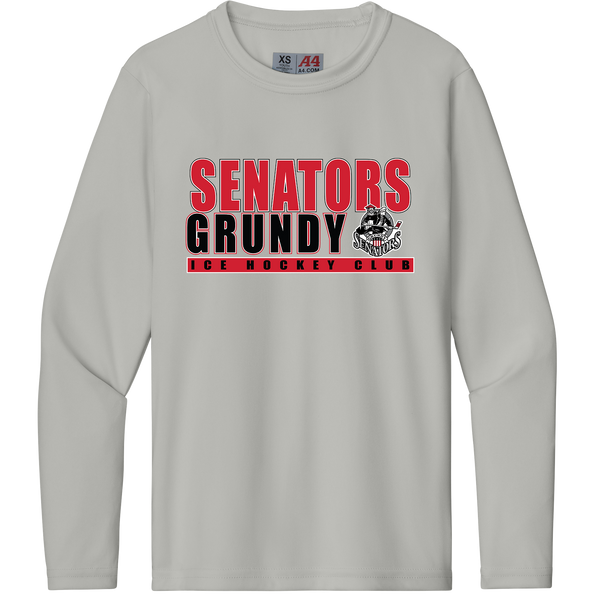 Grundy Senators Youth Cooling Performance Long Sleeve Tee