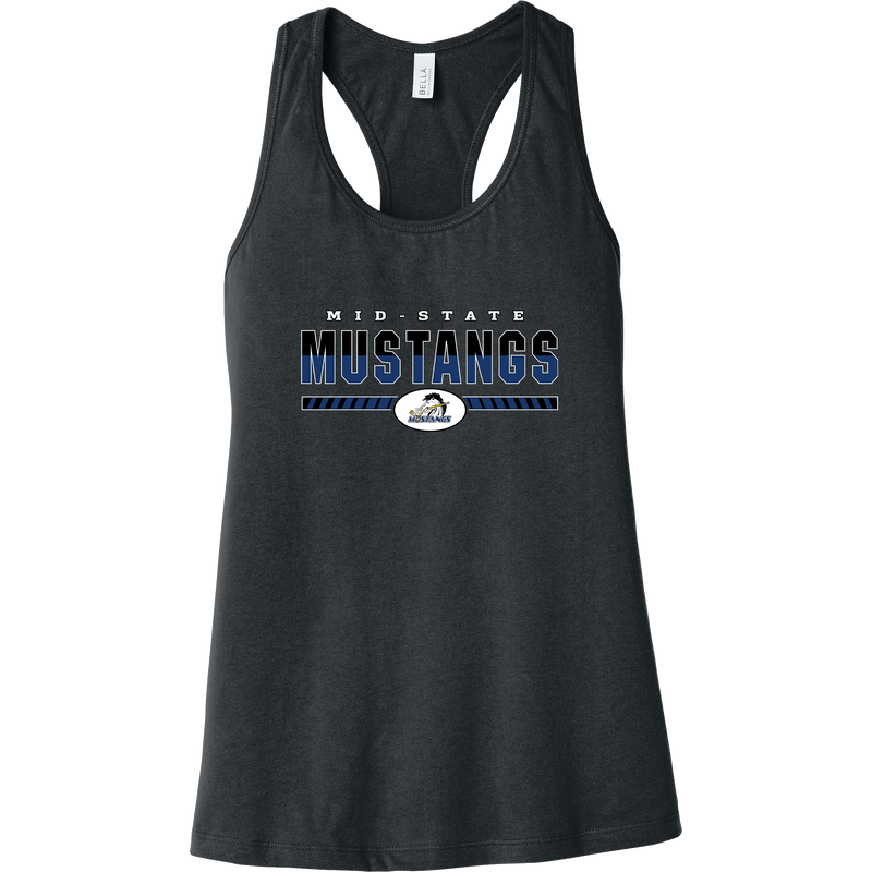 Mid-State Mustangs Womens Jersey Racerback Tank