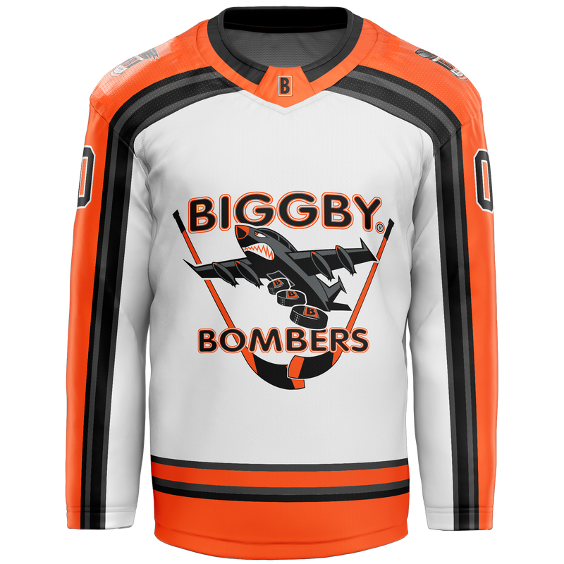 Biggby Coffee Hockey Club Tier 2 Bombers Adult Player Sublimated Jersey