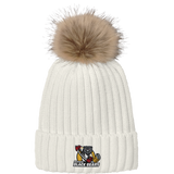 Dupage Black Bears Faux Fur Pom Beanie