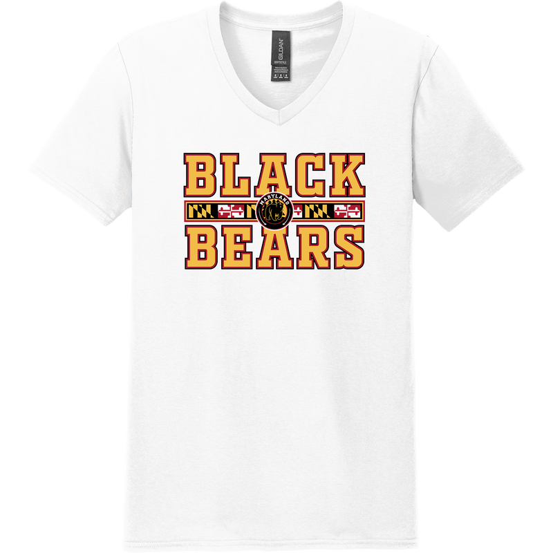 MD Jr. Black Bears Softstyle V-Neck T-Shirt