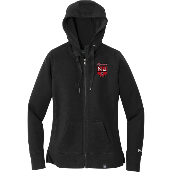 NJ Raiders New Era Ladies French Terry Full-Zip Hoodie