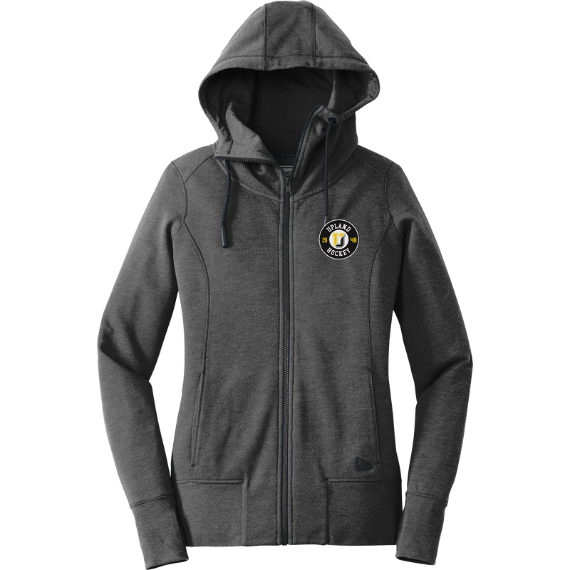 Upland Country Day School New Era Ladies Tri-Blend Fleece Full-Zip Hoodie