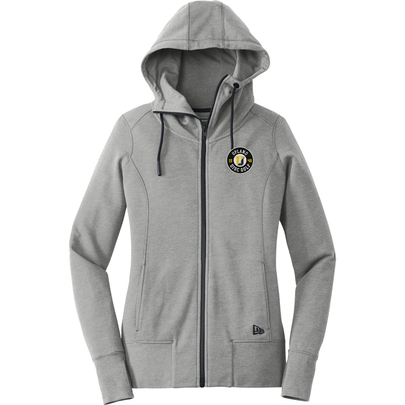 Upland Disc Golf New Era Ladies Tri-Blend Fleece Full-Zip Hoodie