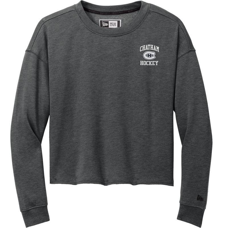 Chatham Hockey New Era Ladies Tri-Blend Fleece Crop Crew