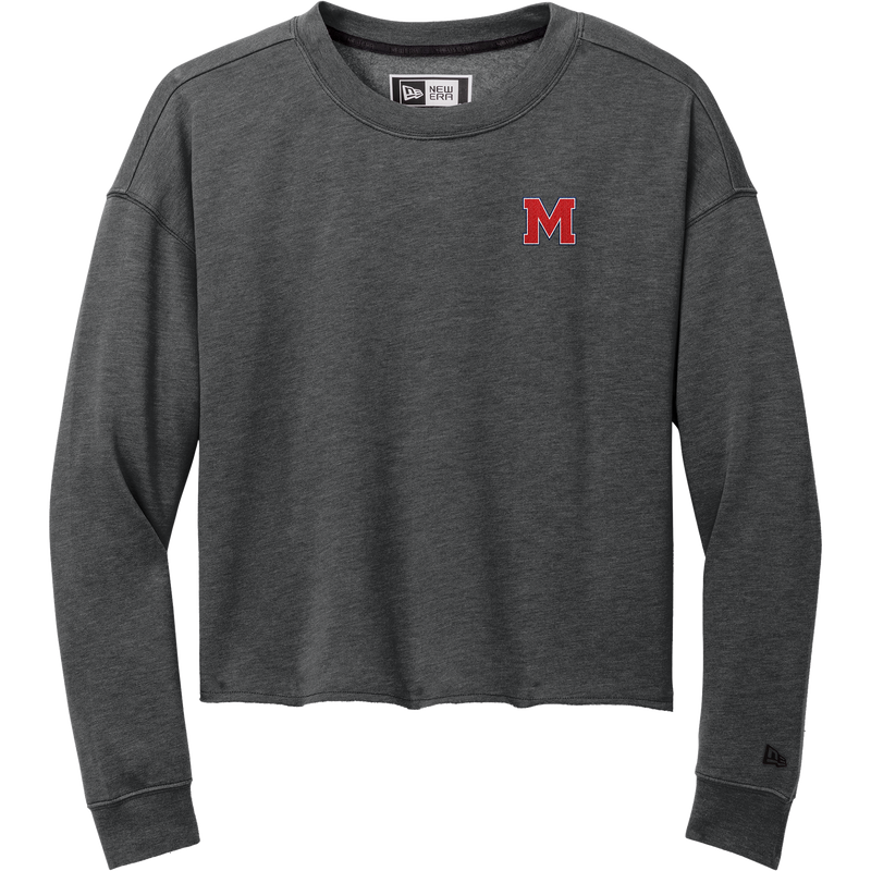 Mount St. Charles New Era Ladies Tri-Blend Fleece Crop Crew