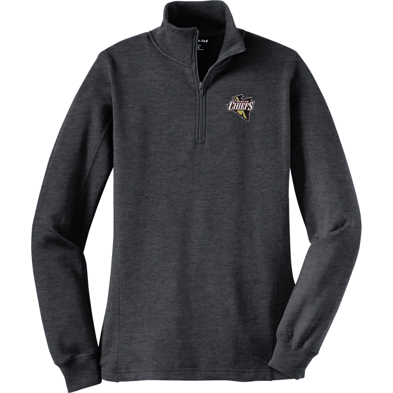 Mercer Chiefs Ladies 1/4-Zip Sweatshirt