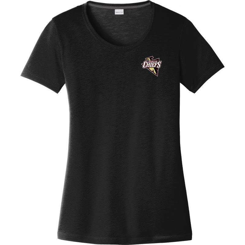 Mercer Chiefs Ladies PosiCharge Competitor Cotton Touch Scoop Neck Tee