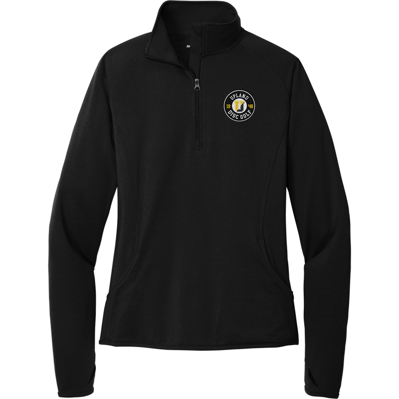 Upland Disc Golf Ladies Sport-Wick Stretch 1/4-Zip Pullover