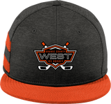 Orange County West New Era Shadow Heather Striped Flat Bill Snapback Cap