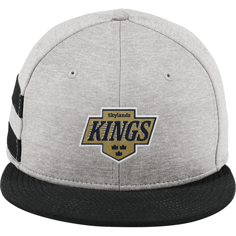 Skylands Kings New Era Shadow Heather Striped Flat Bill Snapback Cap