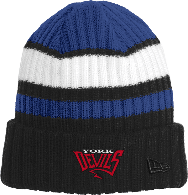 York Devils New Era Ribbed Tailgate Beanie