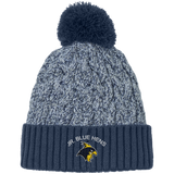 Delaware Jr. Blue Hens New Era Marled Knit Pom Beanie