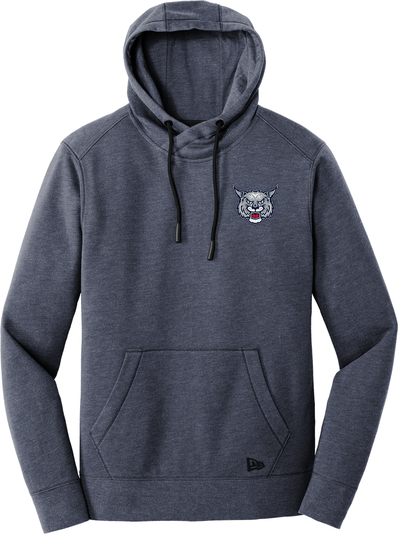 CT Bobcats New Era Tri-Blend Fleece Pullover Hoodie