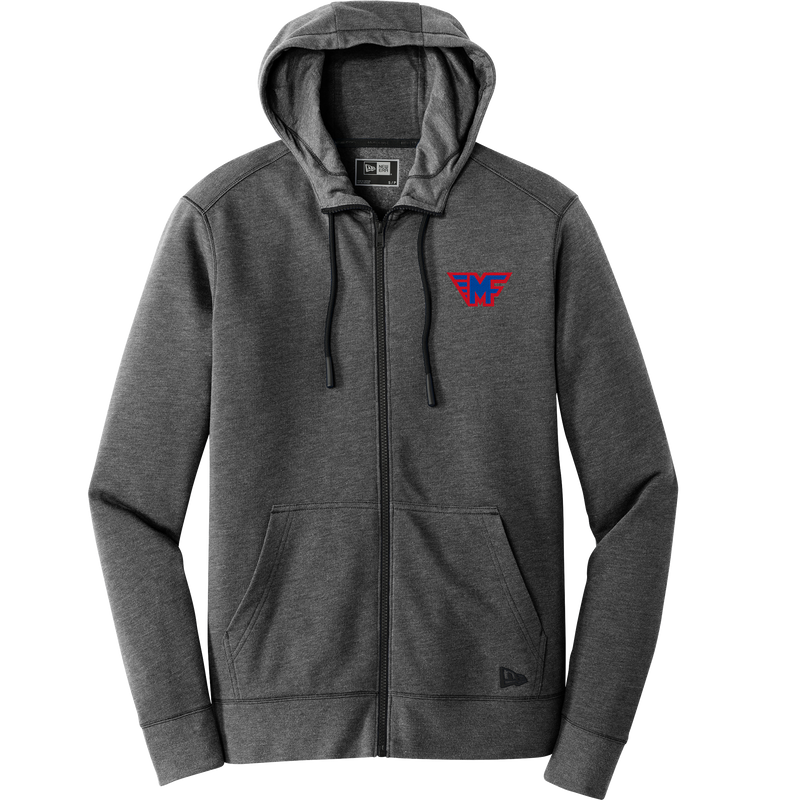 Mid-Fairfield New Era Tri-Blend Fleece Full-Zip Hoodie