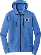 Aspen Aviators New Era Tri-Blend Fleece Full-Zip Hoodie