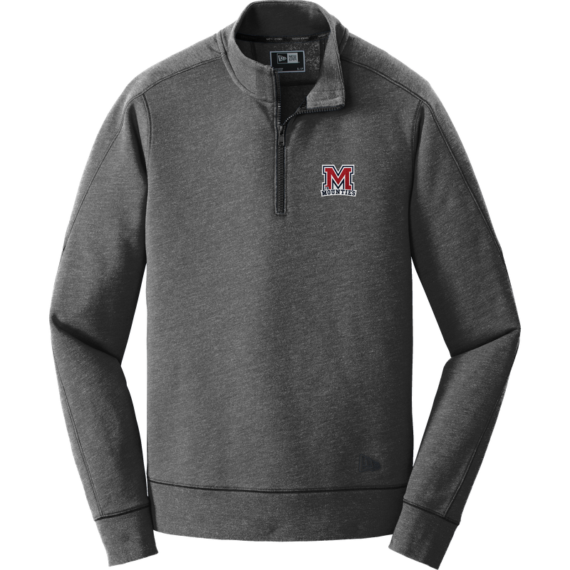 Jr. Mounties New Era Tri-Blend Fleece 1/4-Zip Pullover