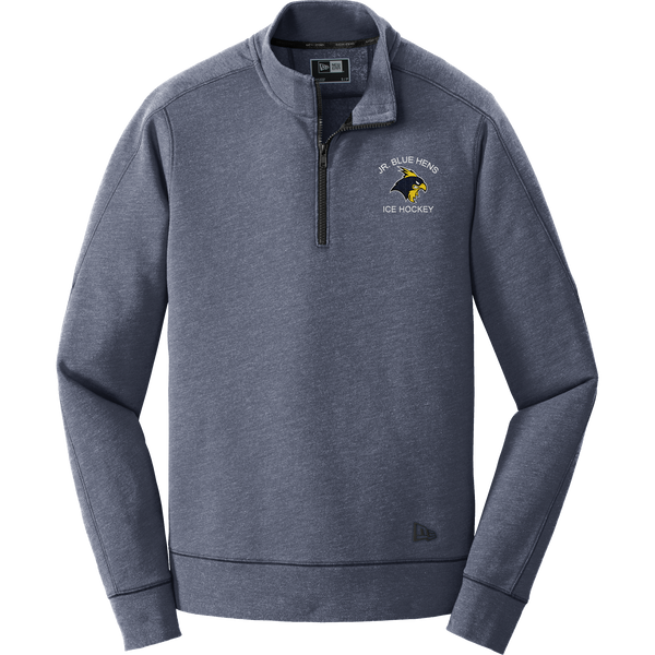 Delaware Jr. Blue Hens New Era Tri-Blend Fleece 1/4-Zip Pullover