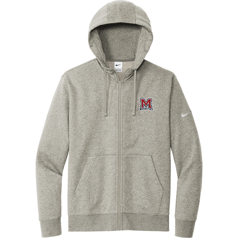 Jr. Mounties Nike Club Fleece Sleeve Swoosh Full-Zip Hoodie