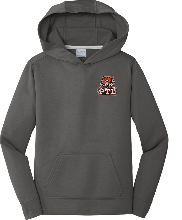 Princeton Tiger Lilies Youth Performance Fleece Pullover Hooded Sweatshirt