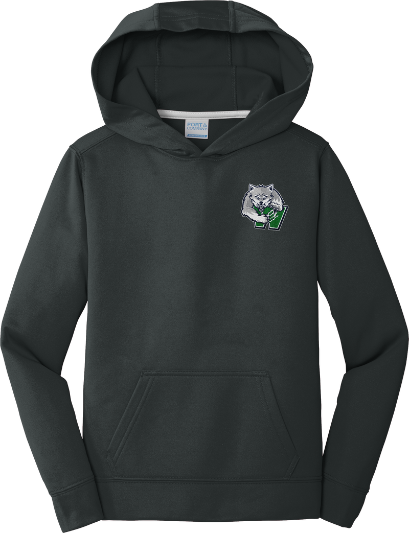 Woodbridge Wolfpack Youth Performance Fleece Pullover Hooded Sweatshirt