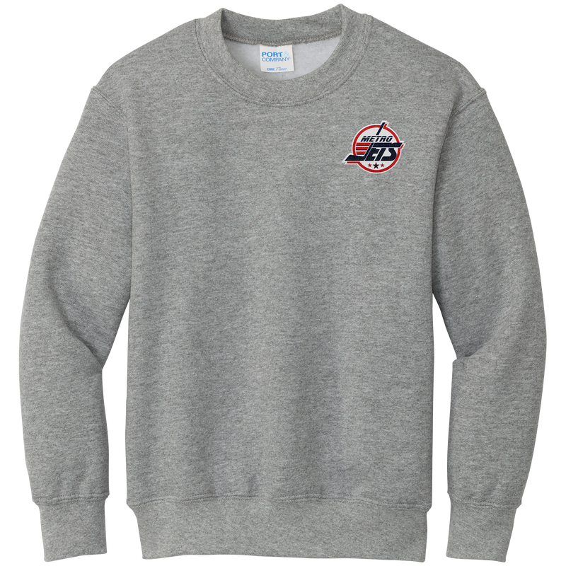 Metro Jets Youth Core Fleece Crewneck Sweatshirt