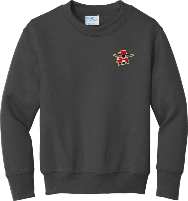 NY Aviators Youth Core Fleece Crewneck Sweatshirt