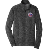 PAL Jr. Islanders PosiCharge Electric Heather Fleece 1/4-Zip Pullover