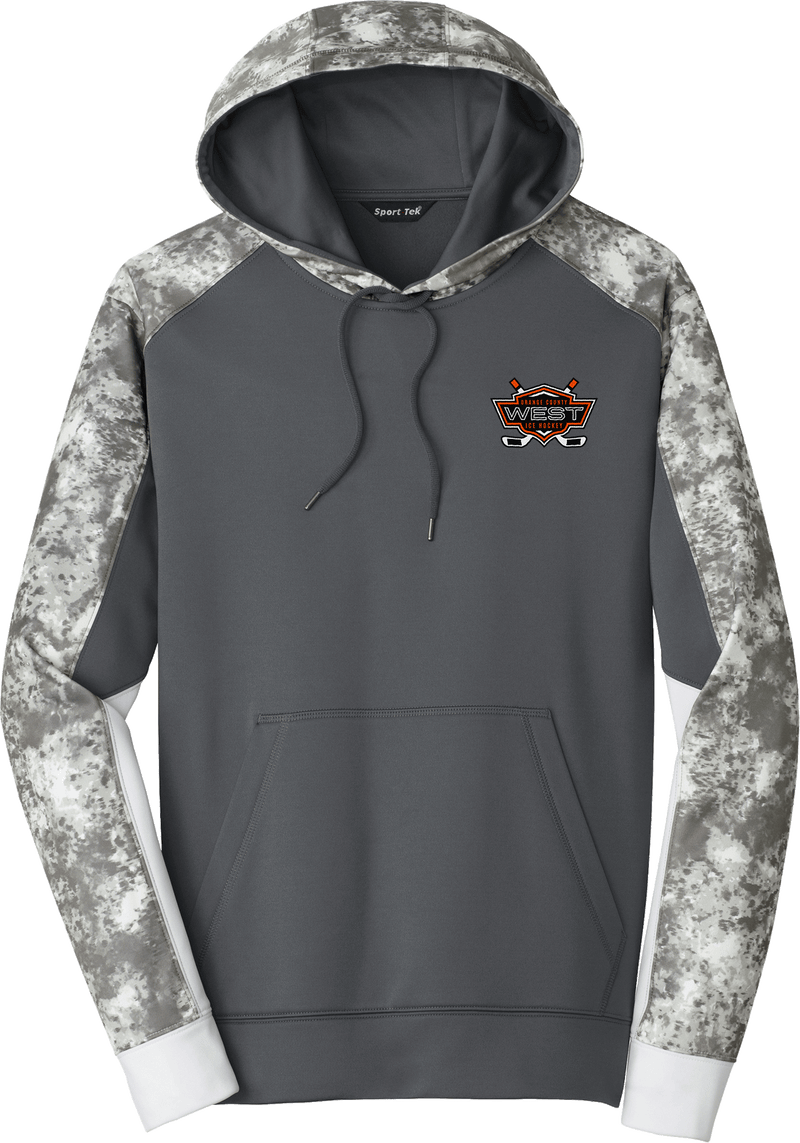 Orange County West Sport-Wick Mineral Freeze Fleece Colorblock Hooded Pullover