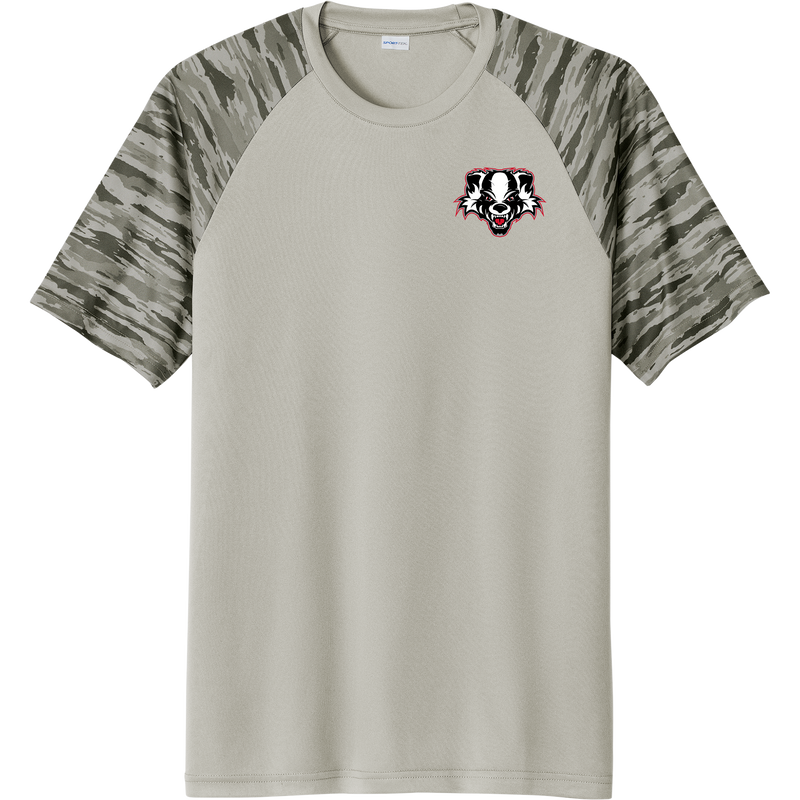 Scary Badgers Drift Camo Colorblock Tee