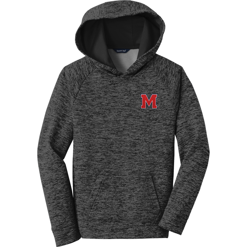Mount St. Charles Youth PosiCharge Electric Heather Fleece Hooded Pullover
