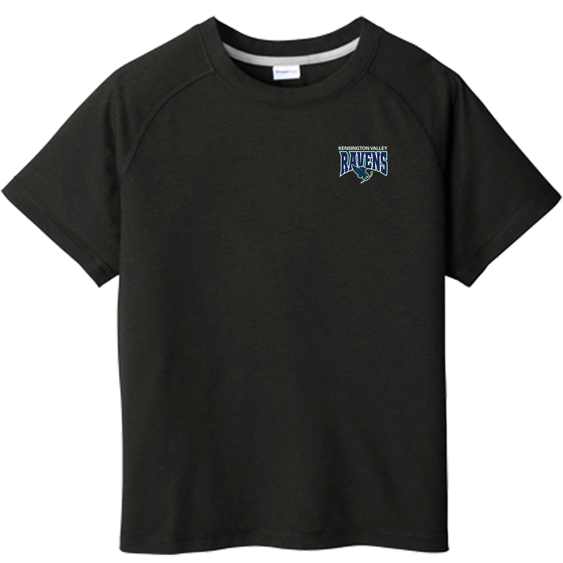Kensington Valley Ravens Youth PosiCharge Tri-Blend Wicking Raglan Tee