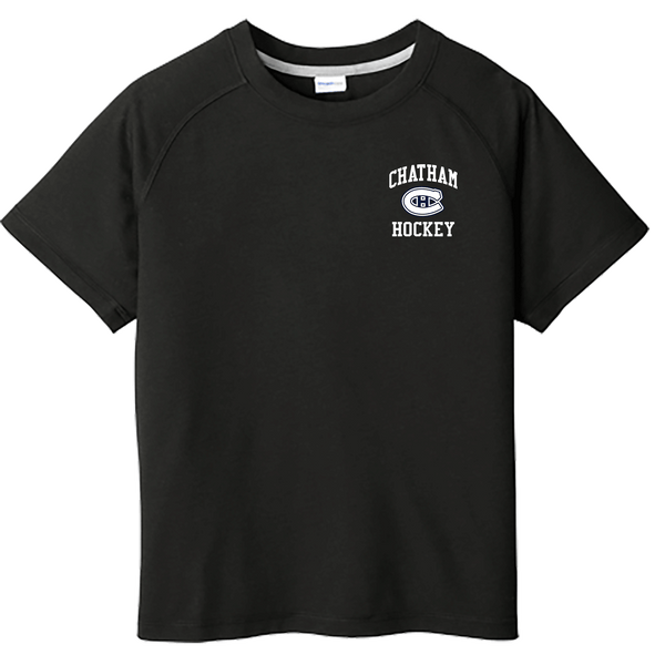 Chatham Hockey Youth PosiCharge  Tri-Blend Wicking Raglan Tee