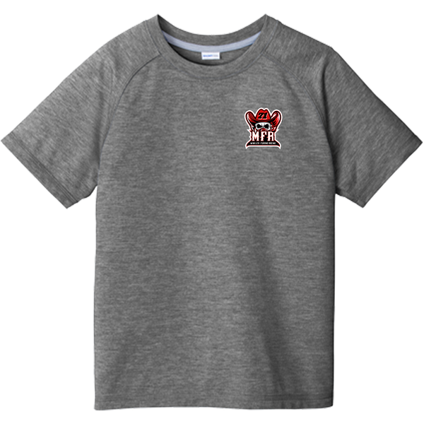 CT Oil Kings MFR Youth PosiCharge  Tri-Blend Wicking Raglan Tee