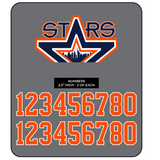 NY Stars Helmet Stickers